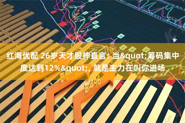 红海优配 26岁天才股神直言: 当"筹码集中度达到12%", 就是主力在叫你进场
