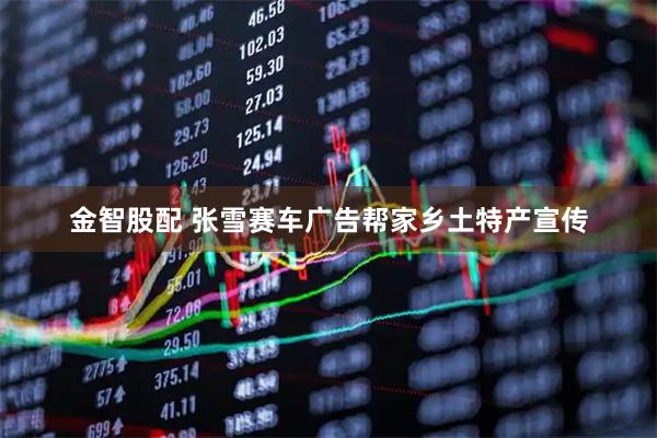 金智股配 张雪赛车广告帮家乡土特产宣传