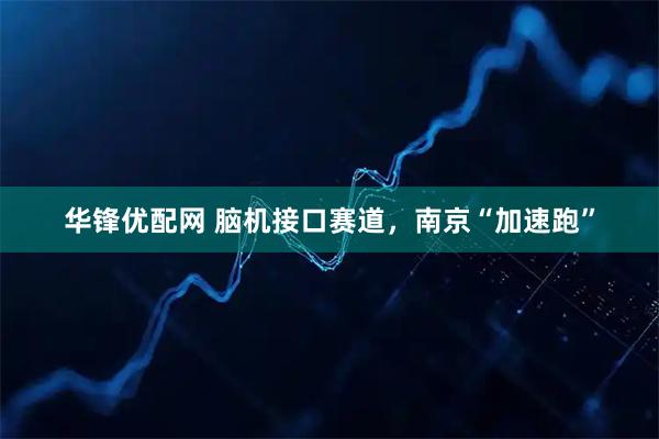 华锋优配网 脑机接口赛道，南京“加速跑”