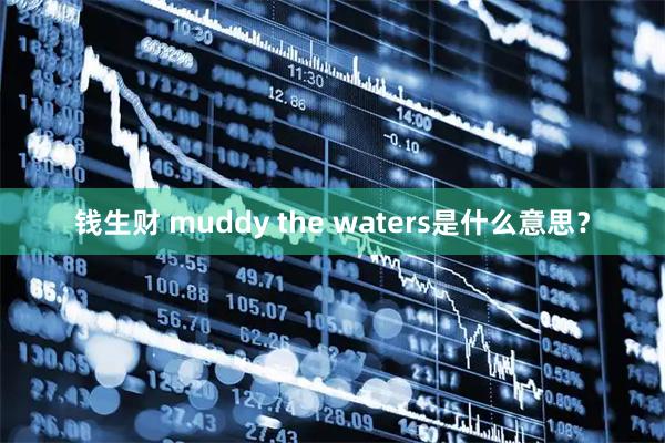 钱生财 muddy the waters是什么意思？